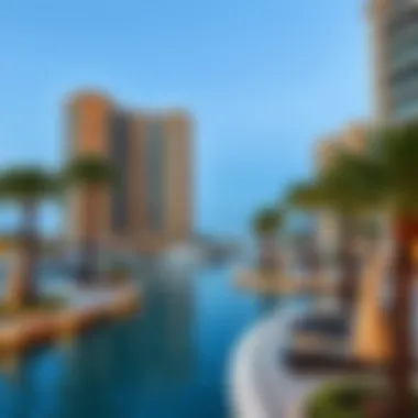 Scenic Surroundings of Marina Shores Surrounding environment of Marina Shores with waterfront views