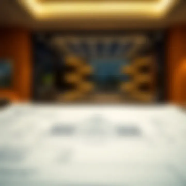 Architectural blueprint detailing the design features of MBK Tower