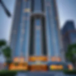 Stunning exterior view of MBK Tower showcasing its modern design