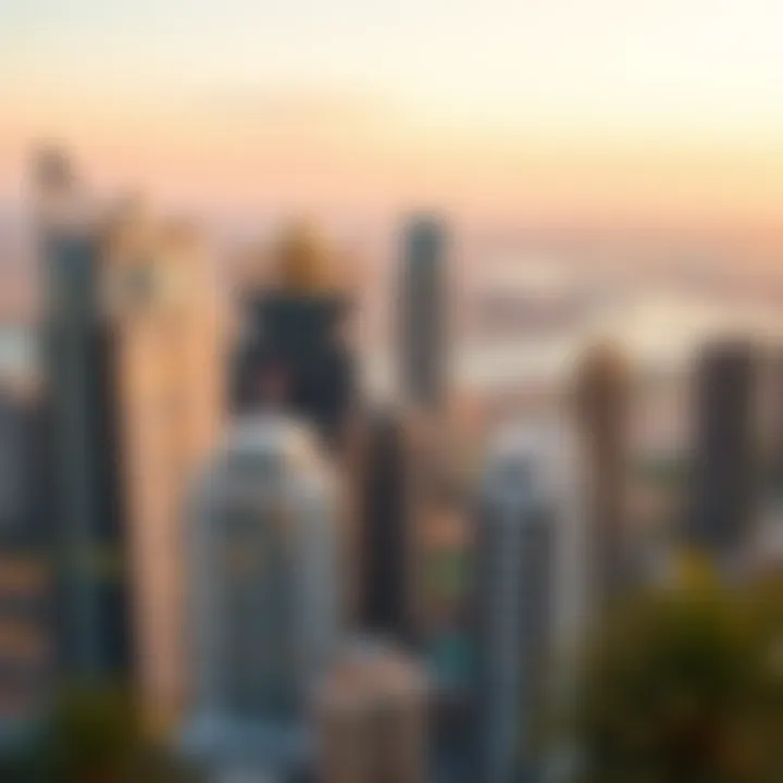 Panoramic view of Dubai skyline featuring Montrose Tower