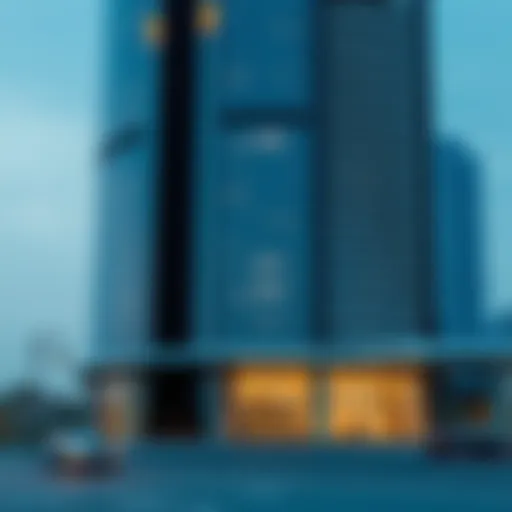 Exterior view of Montrose Tower showcasing its modern architectural design