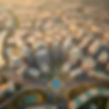 Aerial view of Novo Dubai highlighting its unique layout