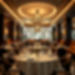 Luxurious restaurant ambiance in Dubai