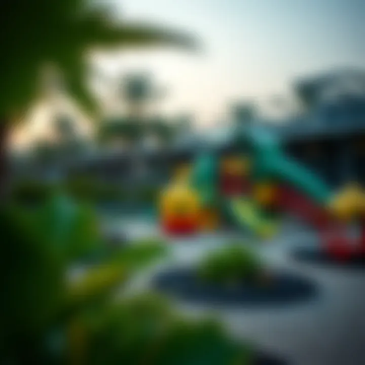 Nature-Inspired Play Space A serene park setting in Dubai that combines nature and play spaces.