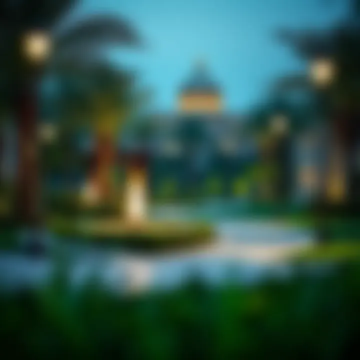 Community Park in a High-End Development Community park in a high-end development