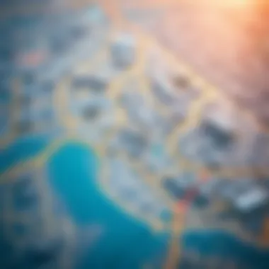 A map highlighting the geography of Rashidiya