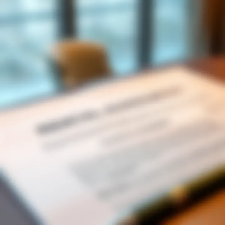 Rental Agreement Essentials A close-up of a rental agreement document with essential details highlighted