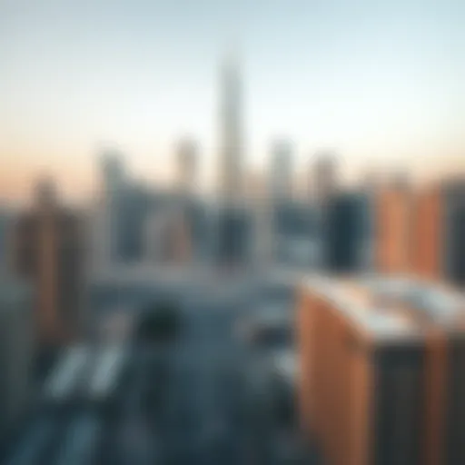 Stunning view of Deira City Center skyline