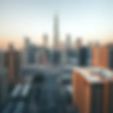 Deira City Center Skyline Stunning view of Deira City Center skyline