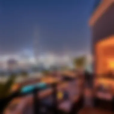 Dubai Skyline View from a Villa Stunning view of Dubai skyline from a villa