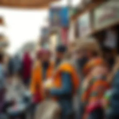 Local Vendors Engaging at Souq Naif A bustling scene capturing the essence of local vendors engaging with customers.