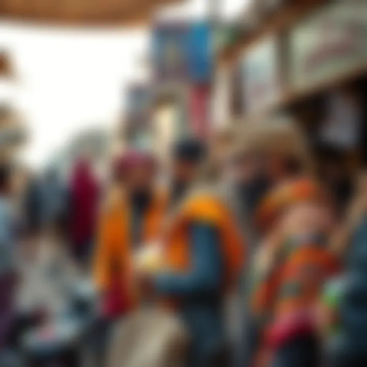 Local Vendors Engaging at Souq Naif A bustling scene capturing the essence of local vendors engaging with customers.