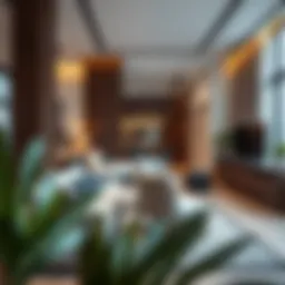 Modern studio interior showcasing stylish furnishings