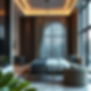 Modern studio apartment interior showcasing elegance and comfort