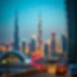 Breathtaking skyline view of Dubai's luxury real estate