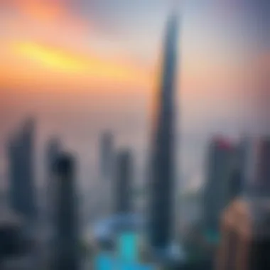 Stunning View of Dream Tower 2 Stunning view of Dream Tower 2 against the Dubai skyline