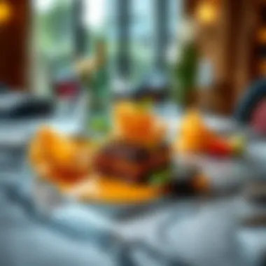 Culinary Artistry in Rosewood Cuisine Artistic presentation of a gourmet dish