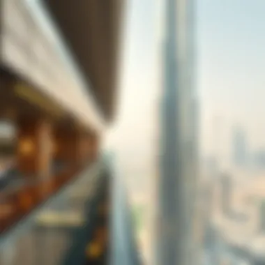 Architectural details of Burj Khalifa's observation deck