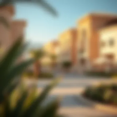 Community Features Near Al Mizhar Villas View of community amenities near villa rentals in Al Mizhar