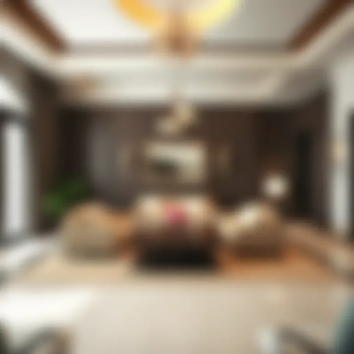 Elegant Interior of a Villa in Al Mizhar Spacious living area in a villa rental in Al Mizhar