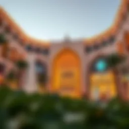 Stunning exterior view of Wafi Mall highlighting its unique architecture