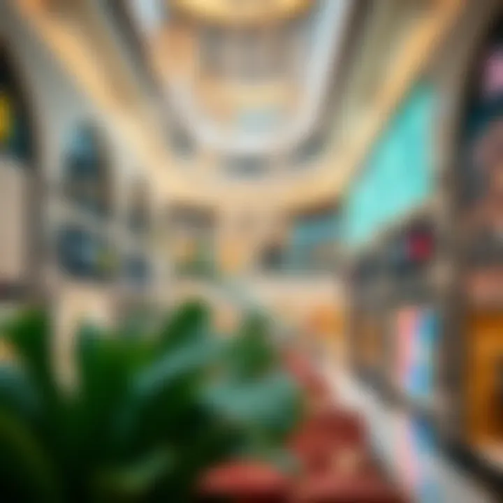 Inside Wafi Mall: A Shopping Paradise Luxurious interior showcasing the vibrant shopping atmosphere within Wafi Mall