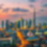Stunning skyline of Dubai showcasing wasl real estate developments
