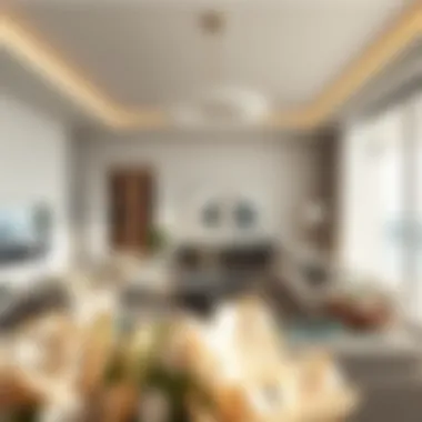 Elegant Living Space at Five Palm Residences Elegant interior design showcasing the living space of Five Palm Residences