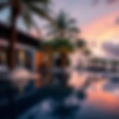 Luxurious Pool Area at Five Palm Residences Luxurious pool area of Five Palm Residences with palm trees