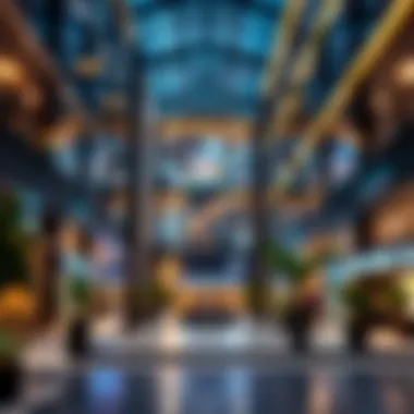 Commercial Hub of Gate Village Vibrant commercial spaces within Gate Village