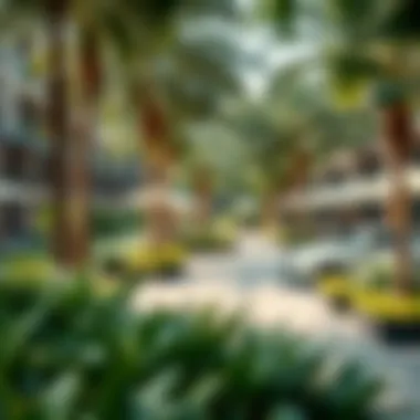Lifestyle Offerings in Gate Village Lush green spaces and lifestyle offerings in Gate Village