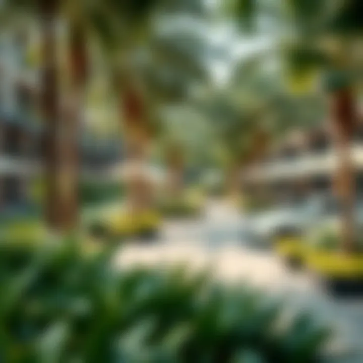 Lifestyle Offerings in Gate Village Lush green spaces and lifestyle offerings in Gate Village