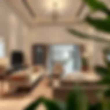 Elegant Villa Interior in Golf Grove Luxurious living room interior in a Golf Grove villa with modern decor