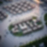 Aerial view of Hamriya showcasing its unique layout and proximity to key landmarks in Dubai
