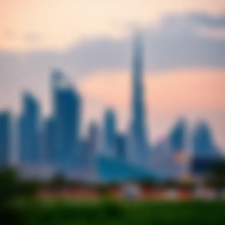 Modern Skyline of Hartland Dubai Modern skyline showcasing Hartland Dubai's developments