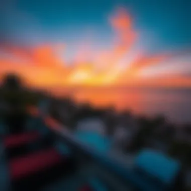 Stunning Sunset View Stunning sunset view from a hotel balcony