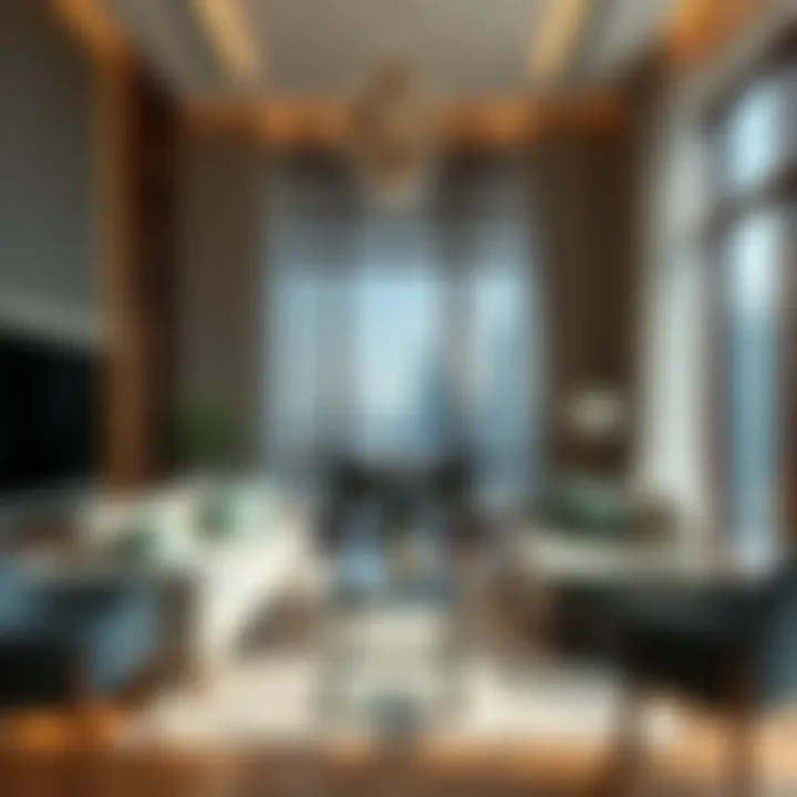 Modern Luxury Living Luxury apartment interior highlighting modern design and comfort
