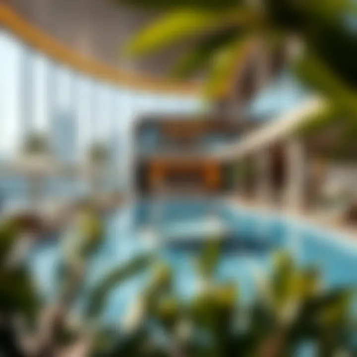 Visualization of lifestyle amenities offered at Mag Eye Dubai