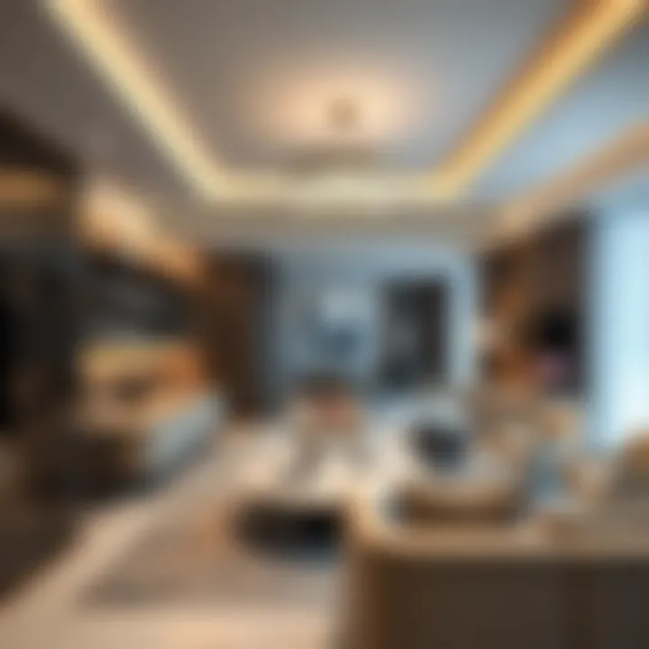 Interior design concept of a living space in Mag Eye Dubai