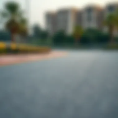 Track Surface Designed for Optimal Cycling Close-up of the smooth cycling surface of the track