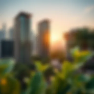 Sustainability in Urban Development Sustainable building design showcasing greenery