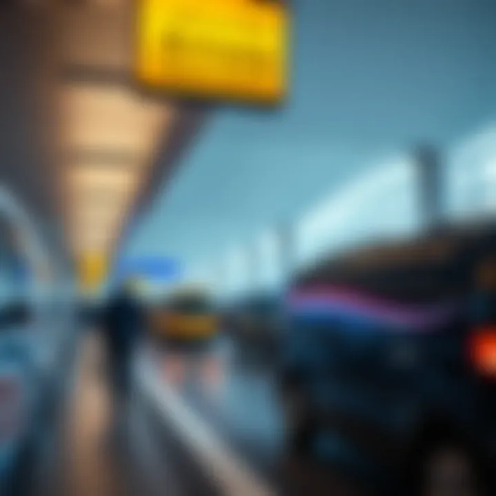 Transportation options available outside DXB Airport