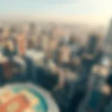 Aerial view of Dubai's skyline showcasing commercial districts