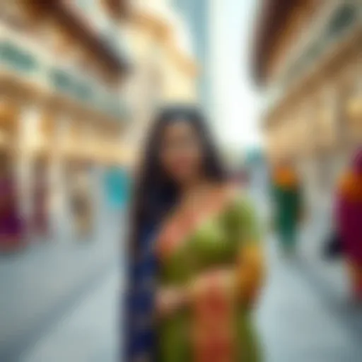 Traditional Attire in Dubai Colorful traditional attire in Dubai