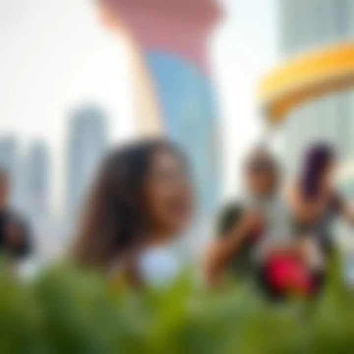 Female tourists enjoying Dubai's attractions