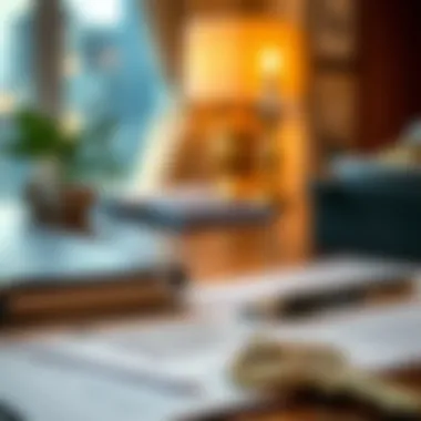 Key Documents for Banking in Dubai A close-up of essential banking documents required for account setup