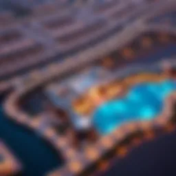Aerial view showcasing the vibrant landscape of Prime Mizhar