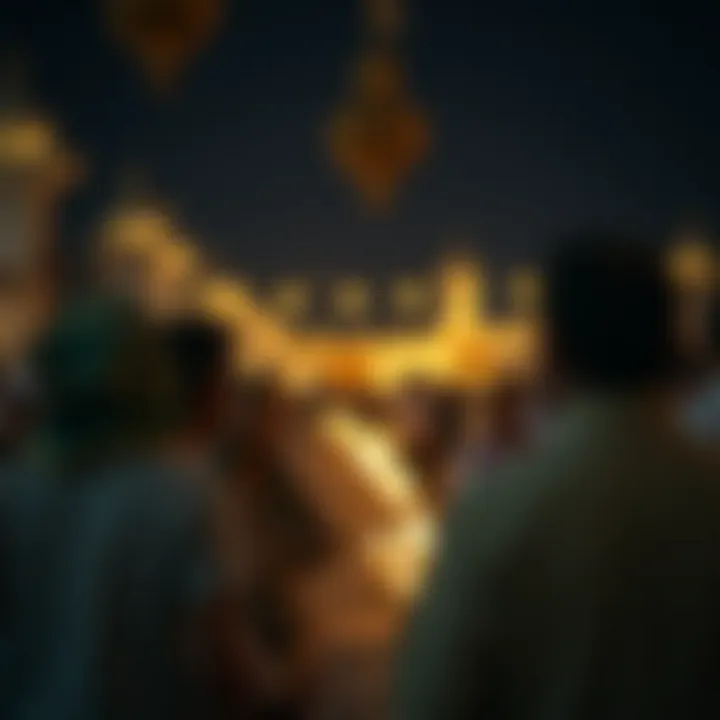 Community Spirit during Ramadan Cultural gathering celebrating Ramadan in a community