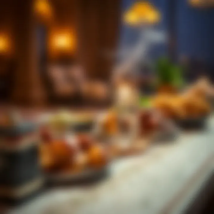 Iftar Tradition: Breaking the Fast Traditional Iftar meal served with dates and water
