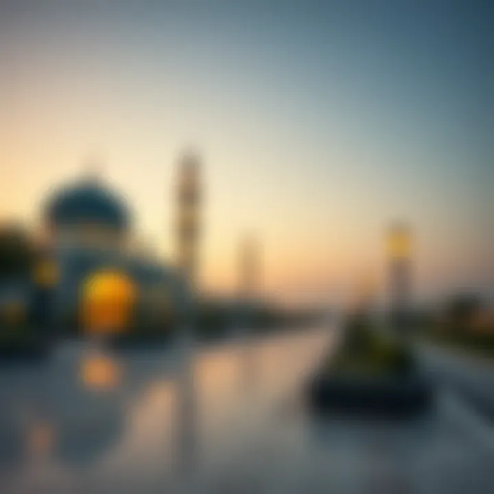 Serenity of Ramadan Evenings A serene evening setting during Ramadan